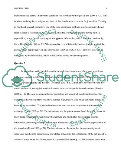 Journalism Ethics and Regulation