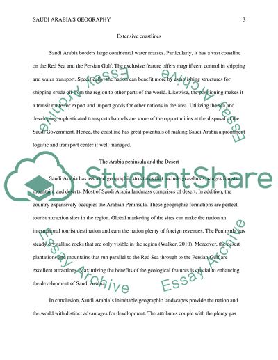 Saudi Arabias geography offers more opportunities than constraints