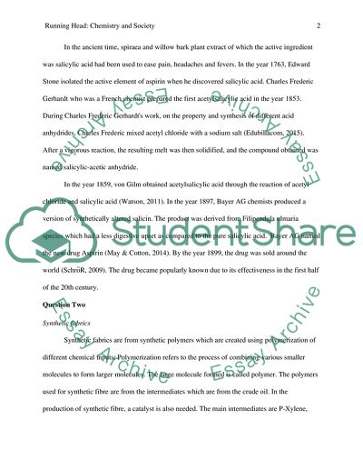 Chemistry and Society