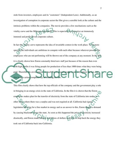 Analysis of Enron - the Smartest Guys in the Room