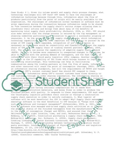 Supply chain mangagement