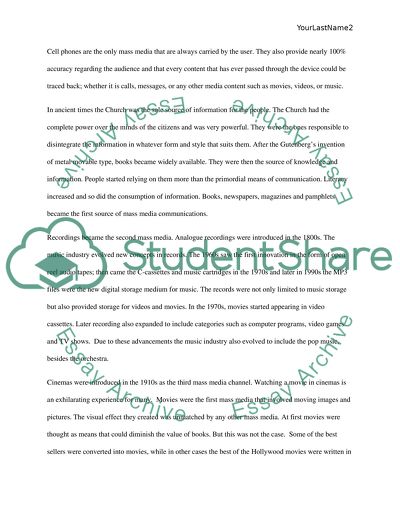 Cell Phones as Mass Media