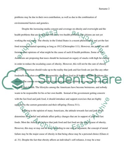 The Government Policy and the Fast Food Stores