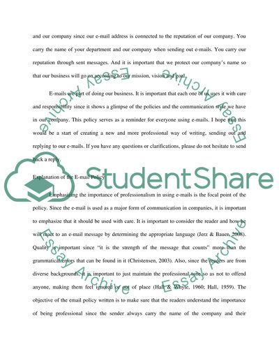 Announcing of a New Email Policy