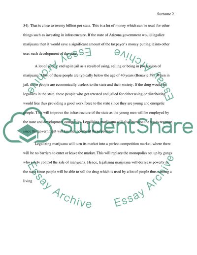 Positive Economic Effects of Legalizing Marijuana