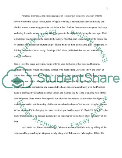 The Role of Gender in the Odyssey