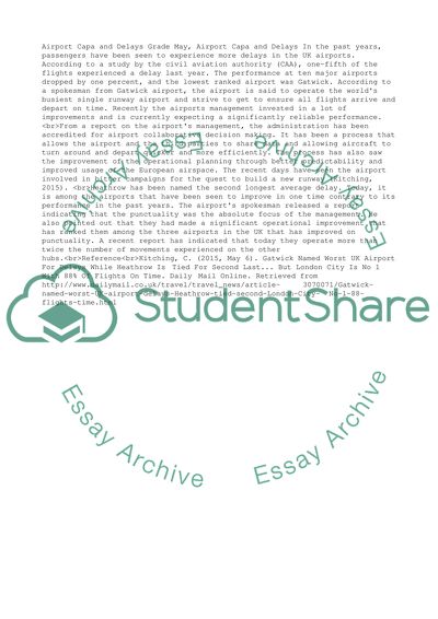 Module 10 Aviation Trend/Issue Report