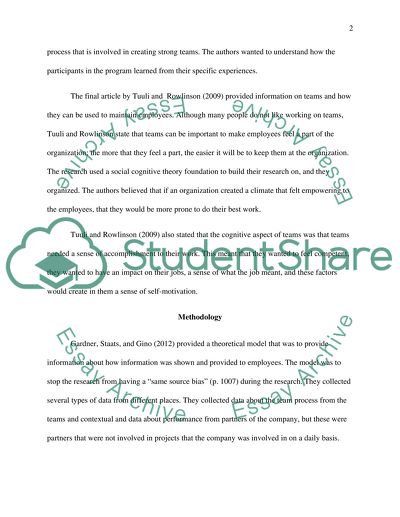 Integration of Knowledge into Groups