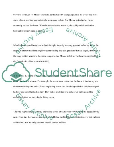 A Play by Susan Glaspell