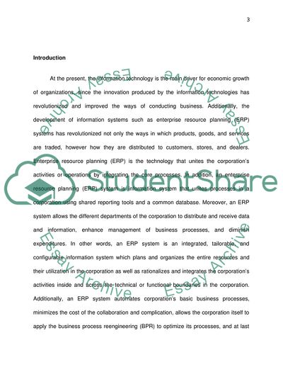 Enterprise Resource Planning