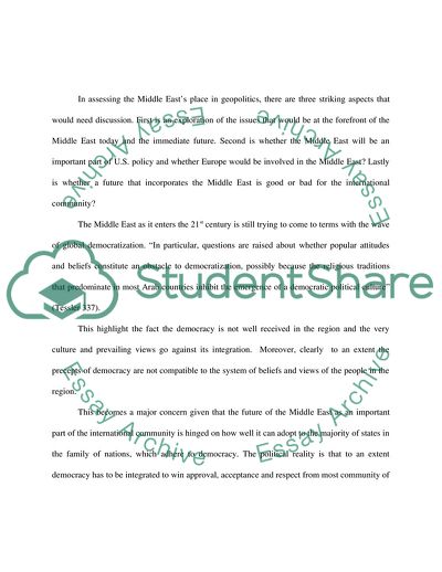 Political Life of the Middle East