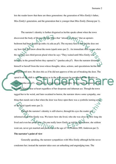 Literary Analysis of the Watchful We in W.Faulkners A Rose for Emily