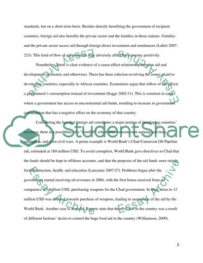 Foreign Aid and Dictatorship