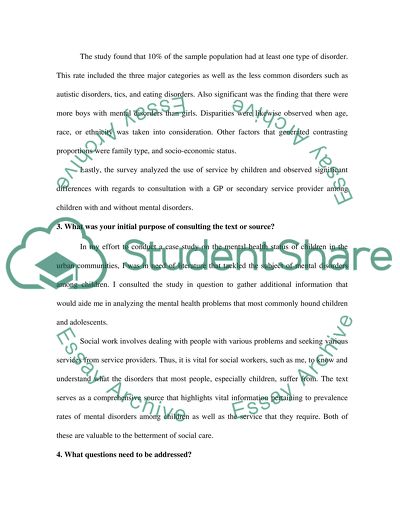 Child and Adolescent Mental Health Research in the United Kingdom