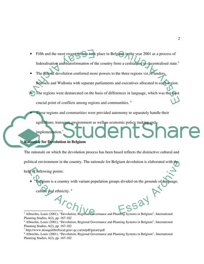 Devolution in Belgium