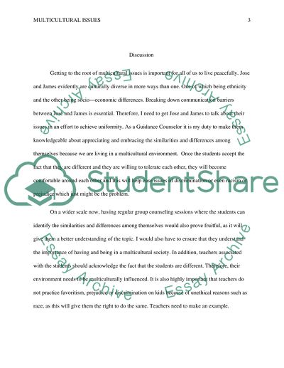 School Counseling for the Twenty-First Century and Handling Multicultural Issues between Students