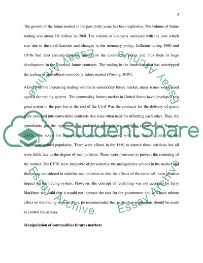 Finance and Accounting: Market Manipulation