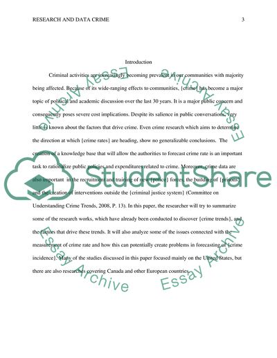 Production of Crime Rates