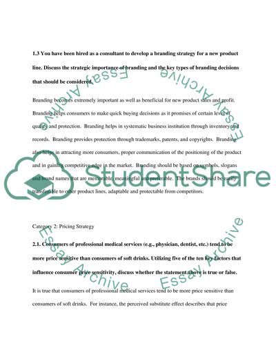 Product, Pricing, Channel, Promotional Strategies