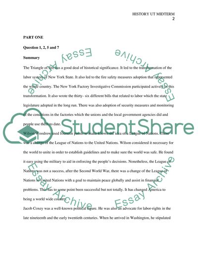 History of UT Midterm