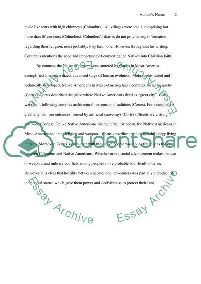 The Spanish Enconter the Native Americans