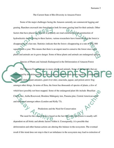 Why Should Rainforests Like the Amazonian Rainforest be Protected