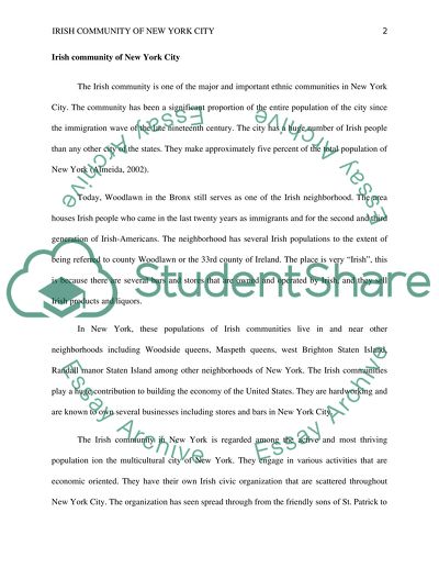 Irish community of new york city