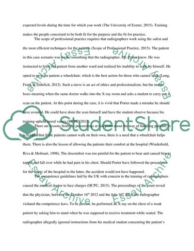 Medico Legal Aspects and the Radiographers Scope of Practice