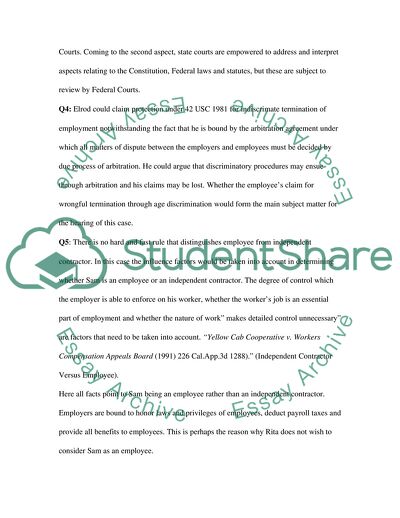 Business Law, Federal Government and Court