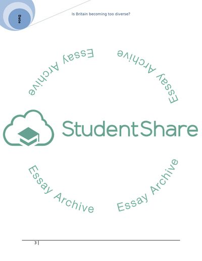 Is Britain Becoming Too Diverse