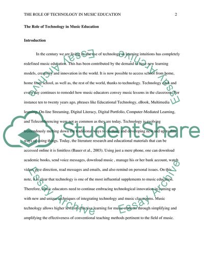 The Role of Technology in Music Education
