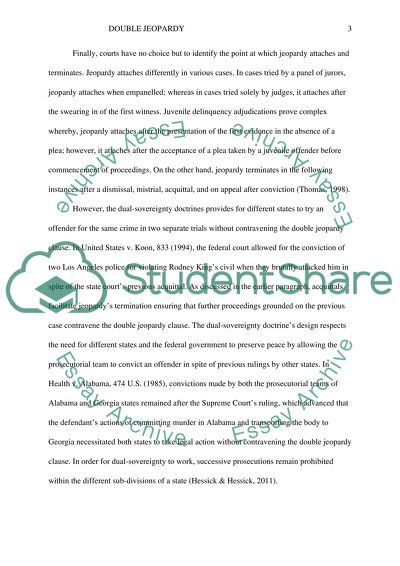 Concept of Double Jeopardy