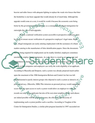 Illegal Immigration of Mexican