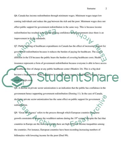 Economics and Government