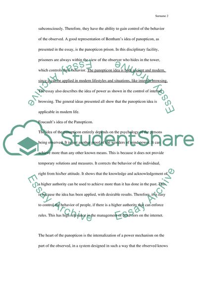 Modern variations of the Panopticon