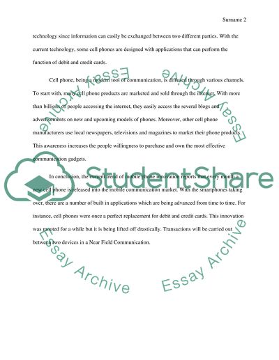 Cell Phone Innovation