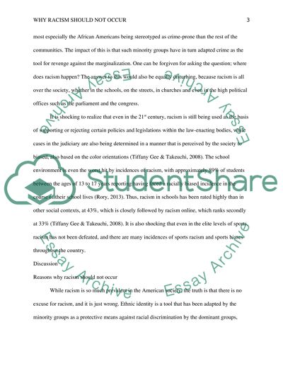 Why Racism Should Not Occur