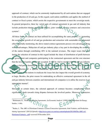 The Legal Policy In The Gas And Oil Industry
