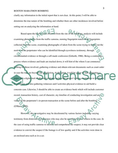 Boston Marathon Bombing and Practical Homicide Investigation