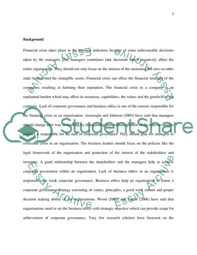 How to decrease the possibility of having financial crisis