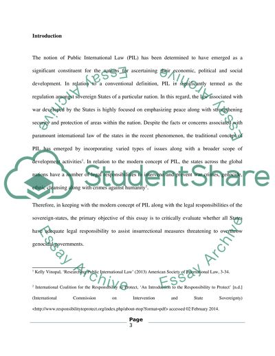 Critical Evaluation of the States Legal Responsibility