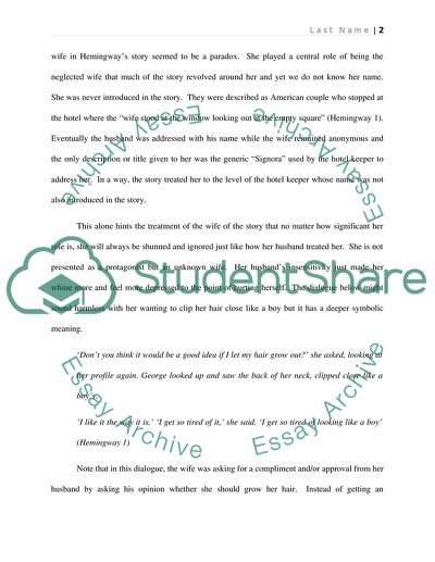 Theme of Despair in Cat in the Rain by Ernest Hemingway