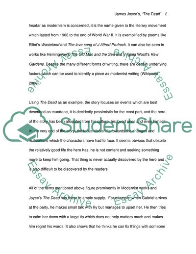 James Joyces the Dead