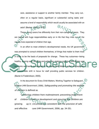 Impact of Care-Giving on Young Carers