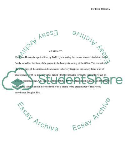 Movie Far From Heaven