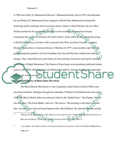 Black Muslim movement