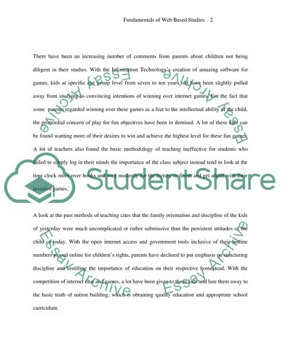 Fundamentals of Web-Based Studies