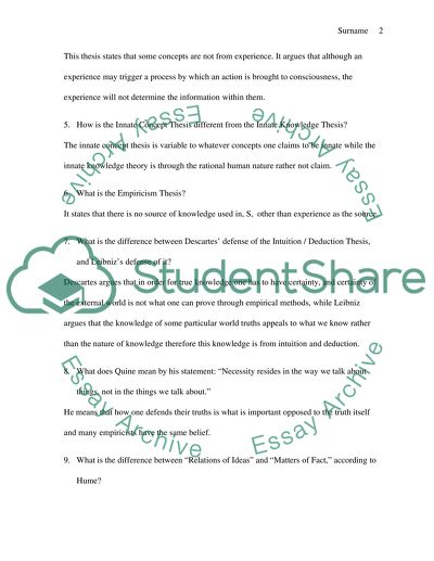 Rationalism empiricism