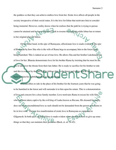 Comparing themes in Gilgamesh and Ramayana