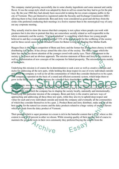 Bean and Jerry Ice-cream Company